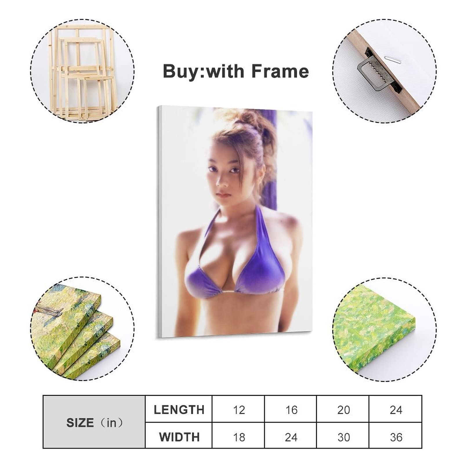 Amazon.co.jp: 小池栄子写真ビキニセクシー絵画ポスター クール